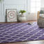 Tapis mauve en laine touffeté à la main Lush