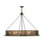 Mountain Pine 8 - Light Drum Chandelier
