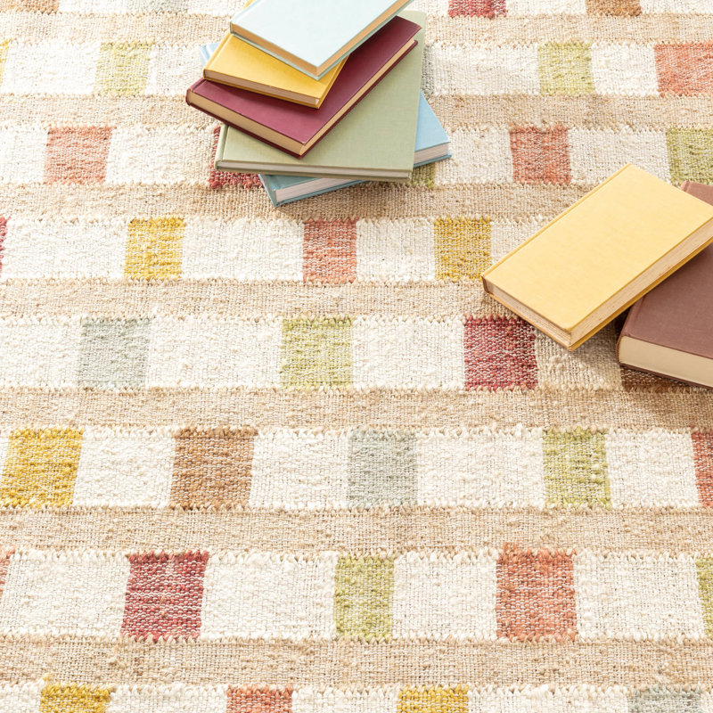 Mosaic Multi Handwoven Jute Rug, Rectangle 9'6" x 13'6"