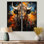 Buffalo Majestic Bison Collage - art mural sur toile brune