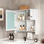 Armoire murale de salle de bain 30 "avec miroir