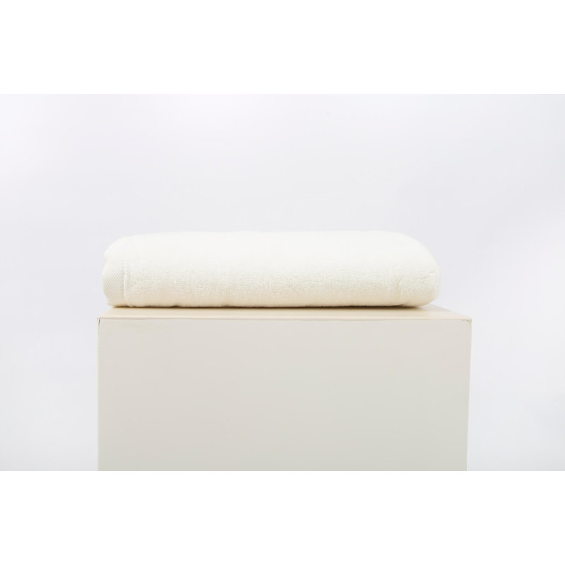 Cotton Plush Bath Sheet, Cream