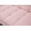 Futon convertible de 71 po avec pieds en métal doré (rose)