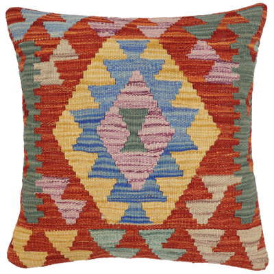 100% Wool Throw Square Pillow Cover & Insert