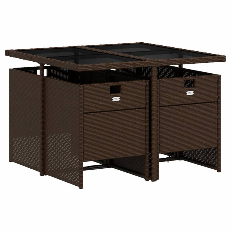 Ensemble repas avec coussins Hokku Designs, Brun, Brun, 4