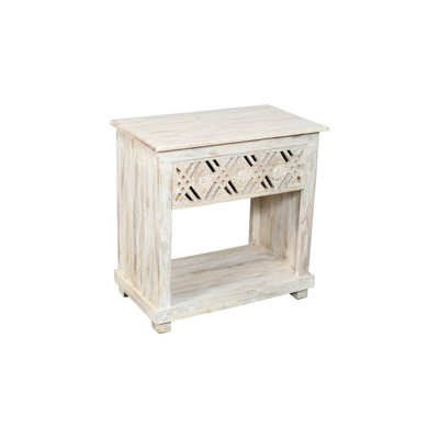 Table de chevet en bois massif Sheatown