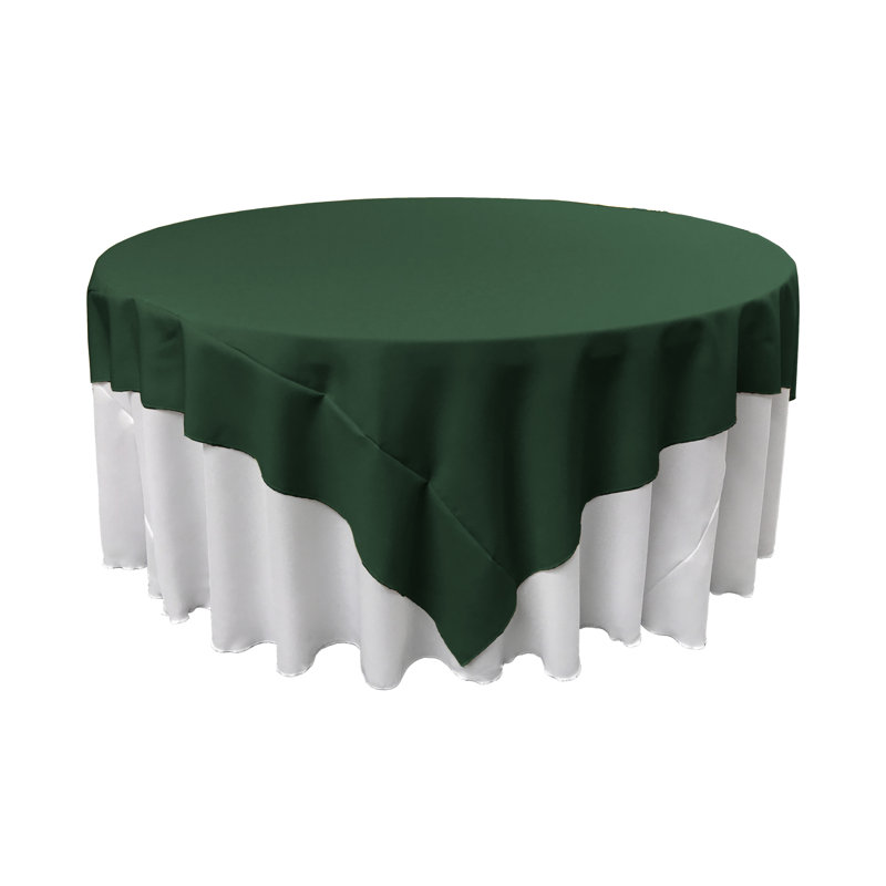 Wayfair Basics® Fisher Solid Colour Square Tablecloth, Hunter Green, 90" Square