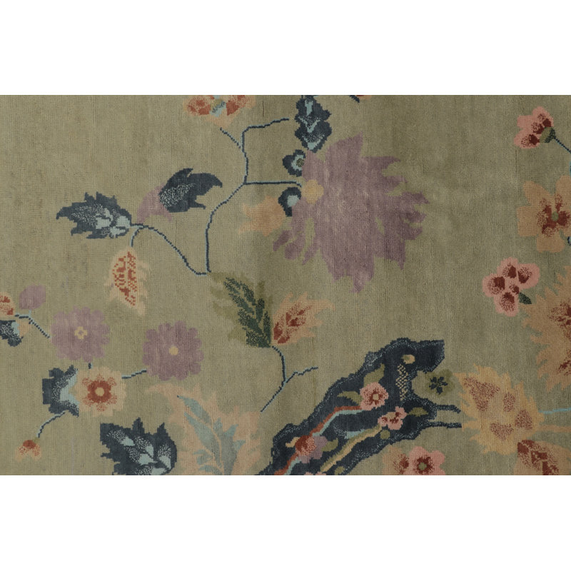 Art Deco One-of-a-Kind 10'0X14'0 Hand Knotted Area Rug