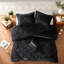 Ensembles de literie en velours noir de luxe pour lit simple TG, confort moderne pour la maison
