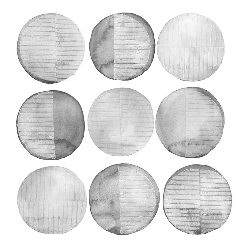 Soft Circles I by Grace Popp - Wrapped Canvas Painting, 51cm H x 51cm W x 3.8cm D