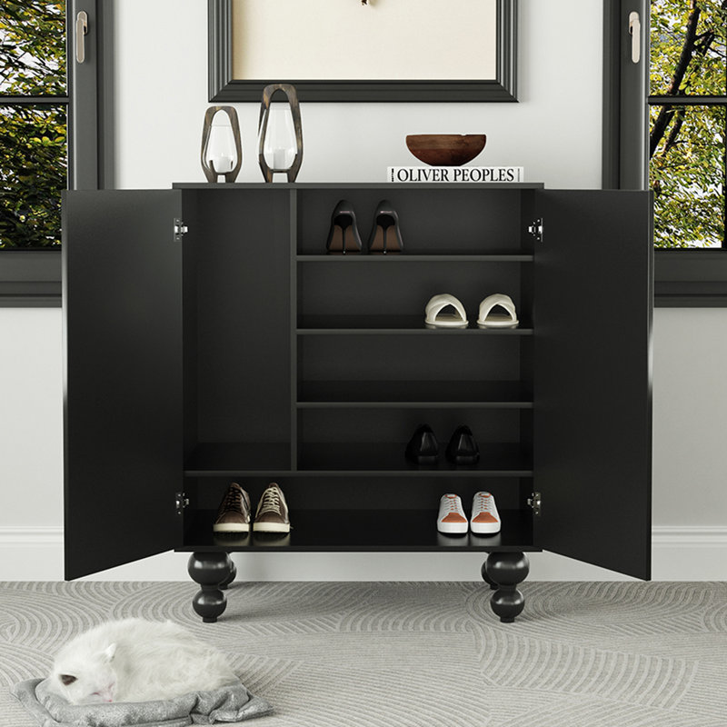 16 Pair Shoe Storage Cabinet