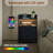 Basic Nightstand With Charging Station And LED Lighting, 2 Drawers-174686579