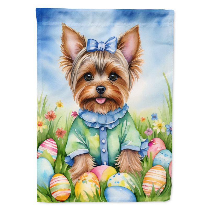 Easter Egg Hunt Double Sided 40'' H x 28'' W Polyester Easter House Flag