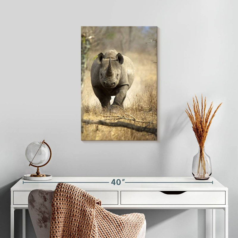 Brampt Black Rhino, 24" H x 16" W