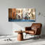 Ensemble de 1 tableau sur toile représentant une course cycliste-130712020-130712021