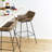 Galen Wicker Counter Stool with Iron Frame-563185398