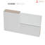 Portes blanches en verre givré Quadro avec trousse de quincaillerie d'installation-50038263
