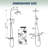 Solid Brass Wall Mounted Complete Shower System With Handheld Shower And Tub Spout-95995378