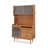 Scandinavian Cherry Wood Storage Food Cabinet