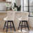 Swivel Upholstered Counter Stool(Set Of 2)-1798327262
