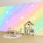 Papier peint adhésif peler et coller Pastel Rainbow Sparkle Gradient Glitter Effect-307816591