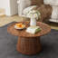 Ensemble de 2 tables basses rondes polyvalentes pour salon et bureau