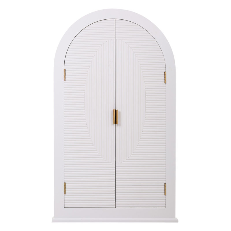 Aldric Wood Flat Wall Mirror
