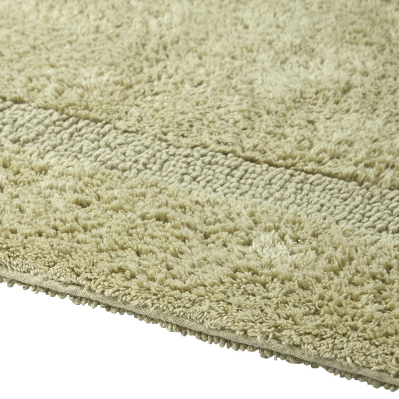 Lux Premium 2370 GSM 100% Cotton 5 Piece Bath Rug Sets, Machine Washable, Super Absorbent & Tufted Weave Reversible Bath Mat for Bathroom, Shower, and Tub, Oeko-Tex Certified Bathroom Rugs, Sage