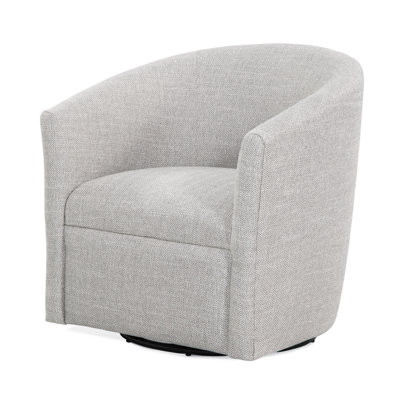 Sea Oat Swivel Chair - 360 Degree Base Herringbone Fabric Kiln Dried Frame Beige Modern Transitional Living Room Element & Transitional. Fabric. Rotating Base. Strong Frame. Relaxing Back And Seat.