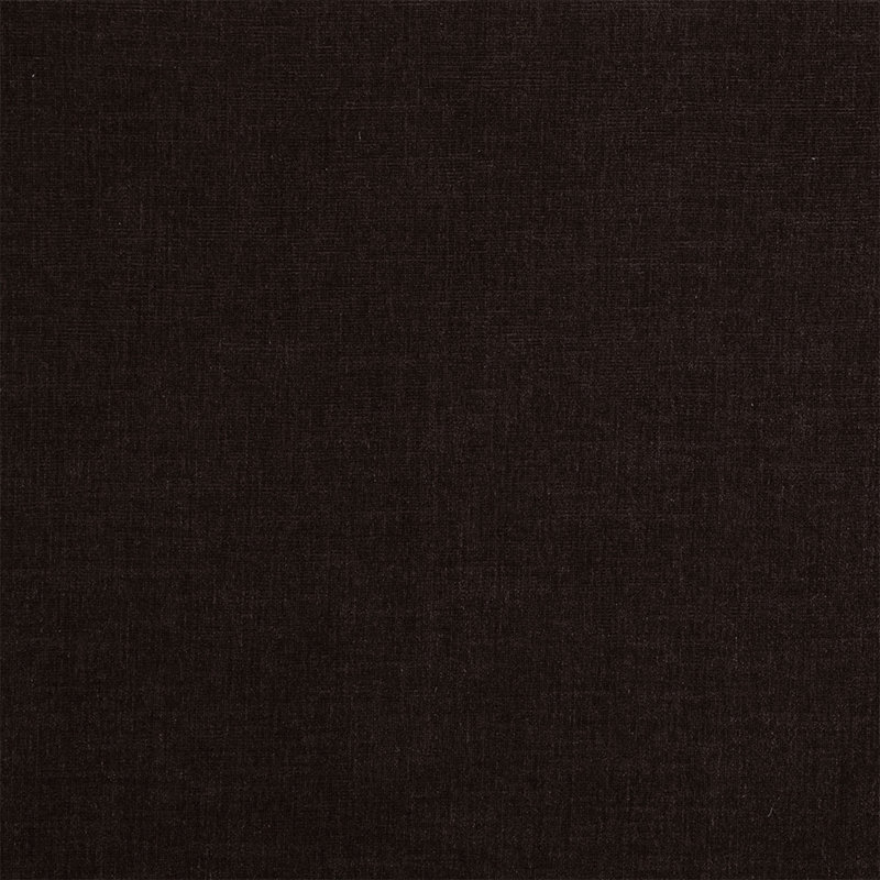 Repose-pieds rectangulaire rembourré en tissu, chocolat noir