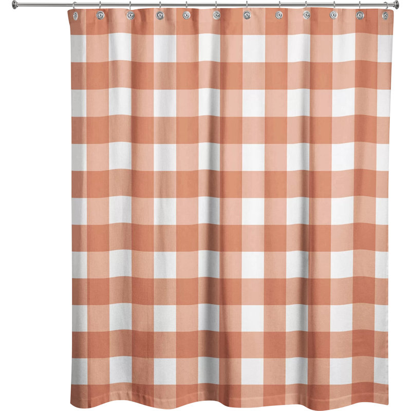 Rideau de douche simple Lyon, Orange