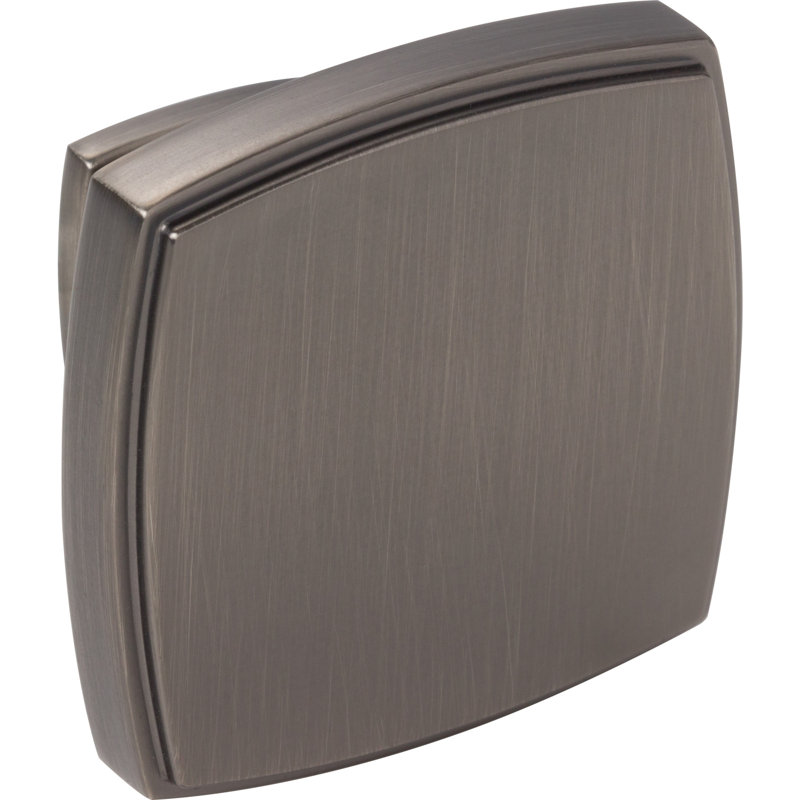Square Knob, Brushed Pewter
