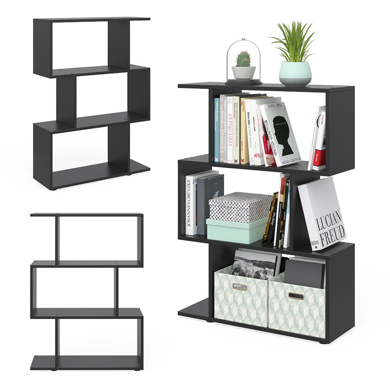 Unoss 100.1cm H x 70cm W Geometric Bookcase