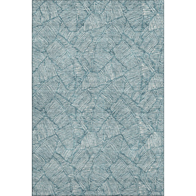 Premium Machine Washable Prisco Teal Rug