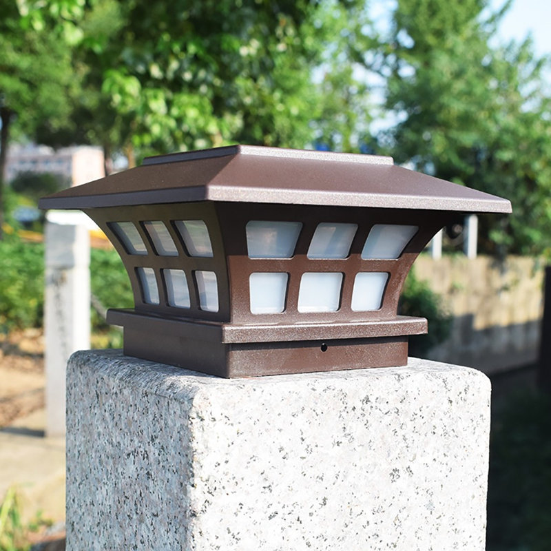 Night Light Solar Lamp Column Light Outdoor Decorative Courtyard White 1LED