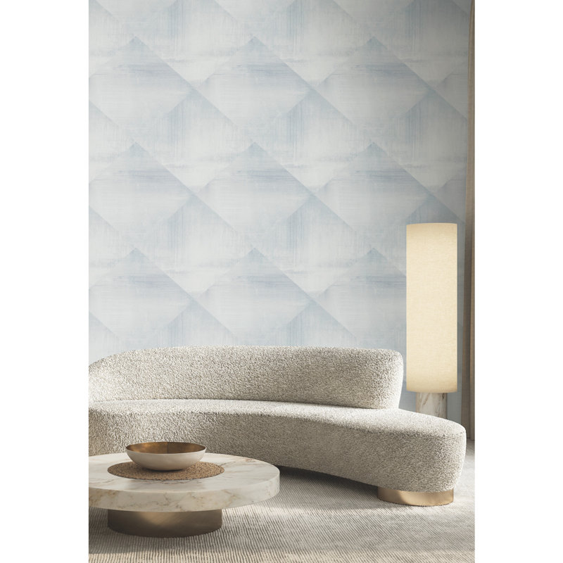 In Clay Geometric Wallpaper Double Roll, Blue