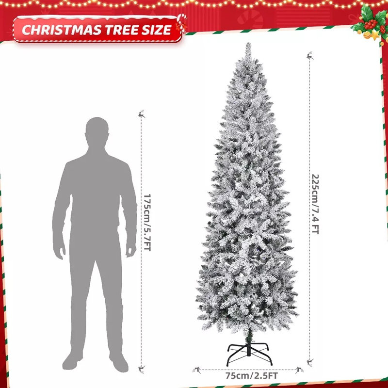Arbre de Noël 7,5 pi avec 350 lumières DEL et télécommande