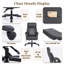 Calene High Back Executive Office Chair, Ergonomic Design Thick Cushion Desk Chair, PU Leather Adjustable Swivel Chair for Home & Office-201440933