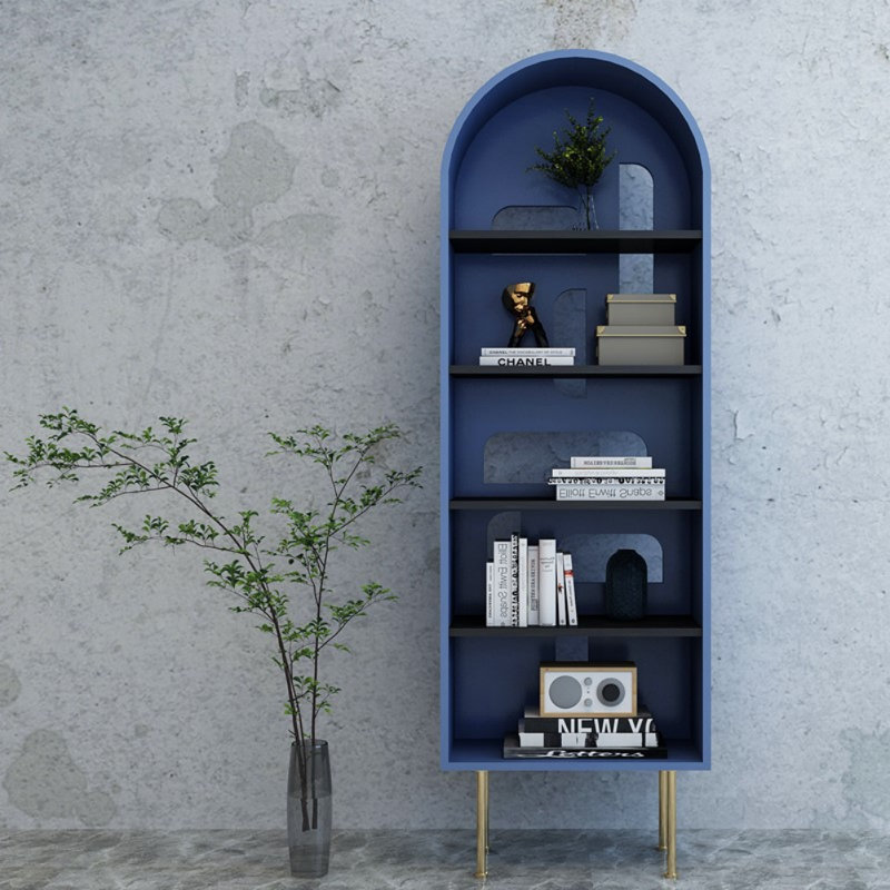 Vitrine moderne et simple, Bleu