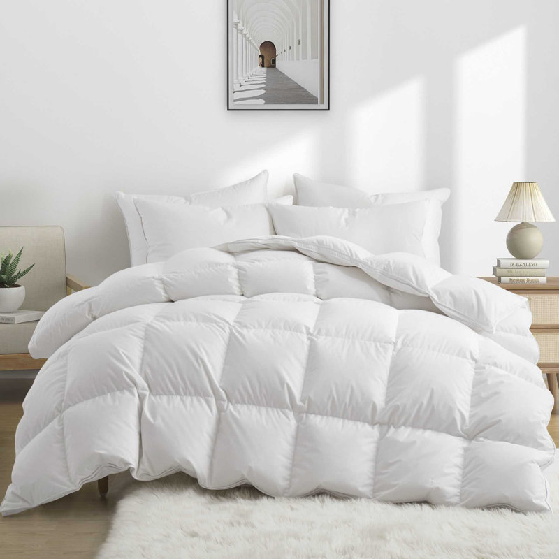 Édredon 100% coton duvet d'oie européen, Grand