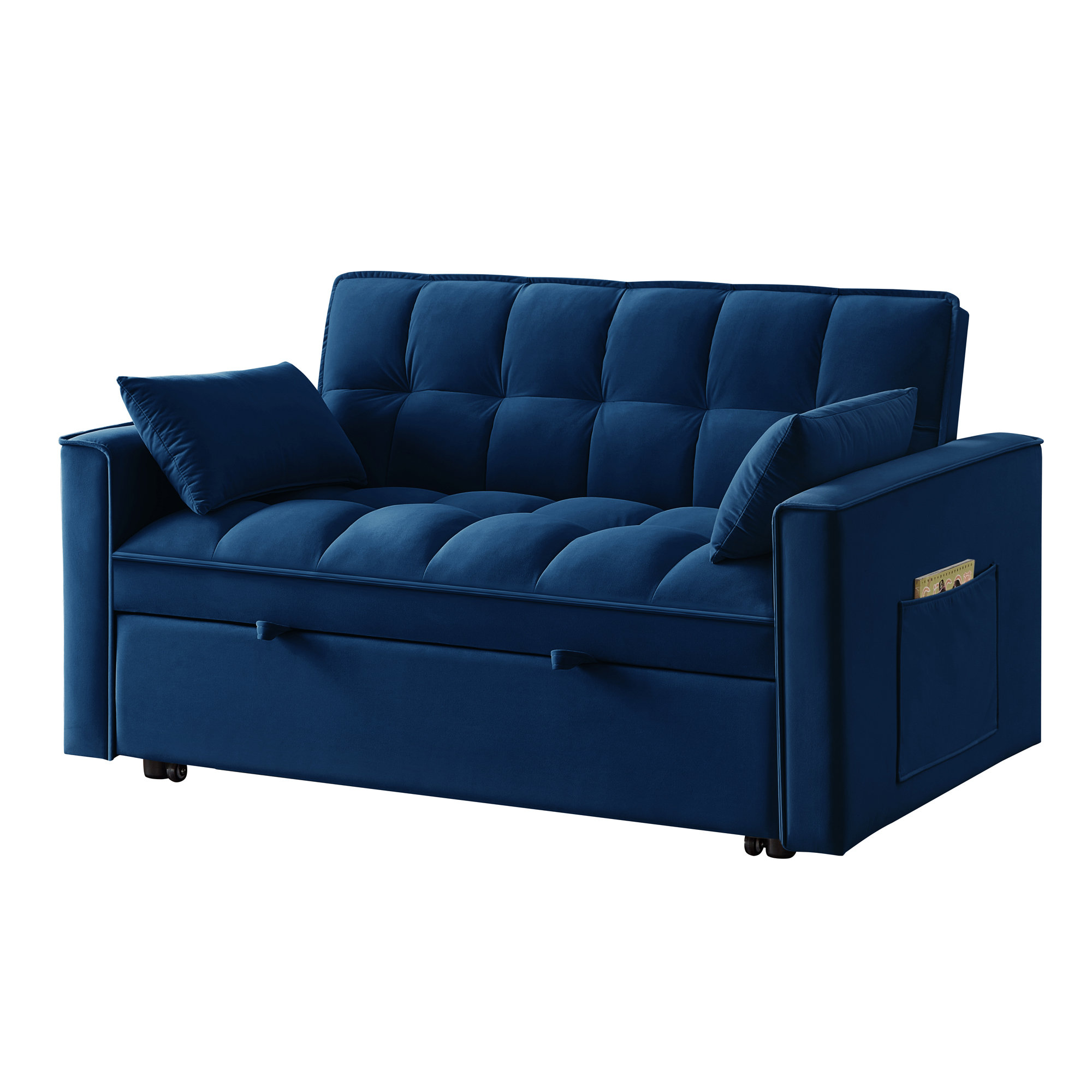 Latitude Run?? Convertible Pullout Sofa Bed with Adjustable Backrest