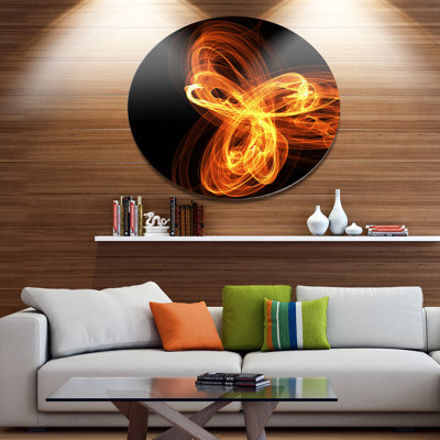 «Fractal Fire Pattern Painted in Air», impression sur métal