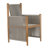 Pacifica Dining Arm Chair Natural Teak/Rope/Brass-113370404-113370882