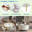Accent Table, Round Coffee Table with 2 Storage Drawers