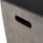 Table d'appoint moderne en céramique pour porte-réservoir en béton léger de 20,37 po de hauteur