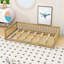 Lit simple en bois avec clôture-40852864