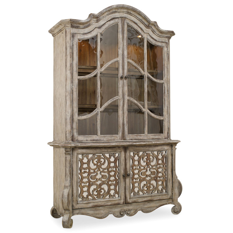 Chatelet 59'' Beige Mirrored Traditional Sideboard