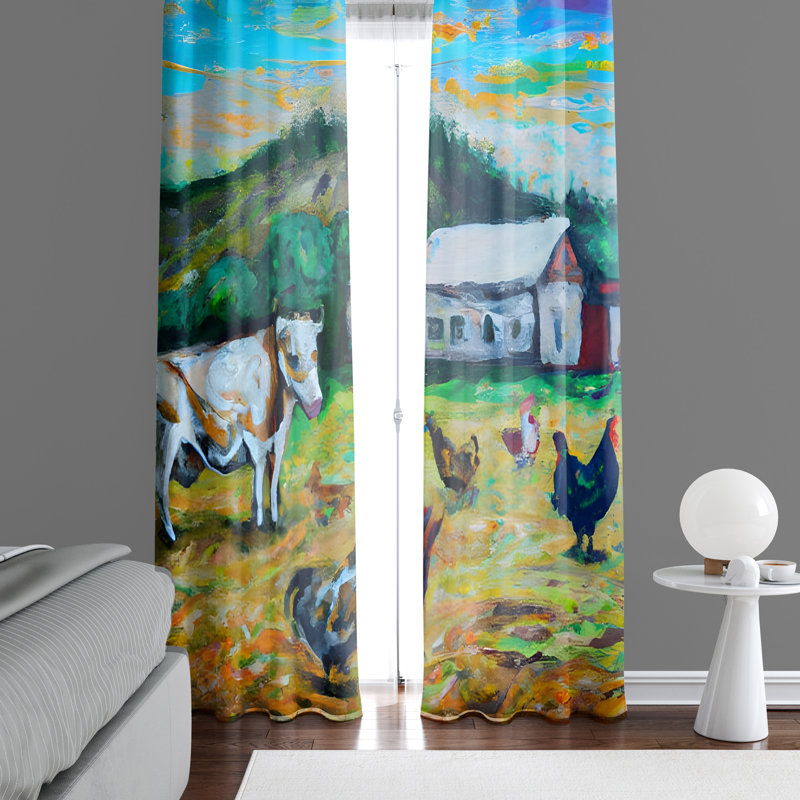 Rideau en polyester Alexzandre, L 40 po x L 61 po