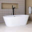 Baignoire de trempage autoportante en acrylique 67 po 67 po