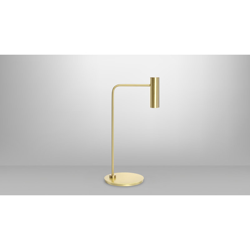 Heron Desk Table Lamp, Satin Brass